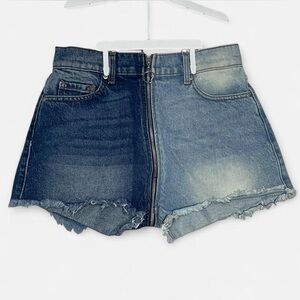 REVICE Two-Tone Blue Jean Shorts